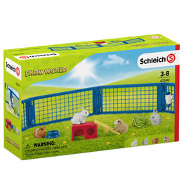 Schleich Schleich Farm World 42500 Hok met Konijnen en Cavia's