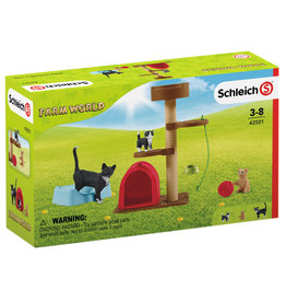 Schleich Schleich Farm World 42501 Krabpaal Set met Katten