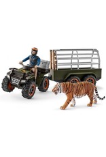 Schleich Schleich Wild Life 42351 Quad met Aanhangwagen en Ranger Schleich Schleich Wild Life 42351 Quad met Aanhangwagen en Ranger
