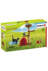 Schleich Schleich Farm World 42501 Krabpaal Set met Katten