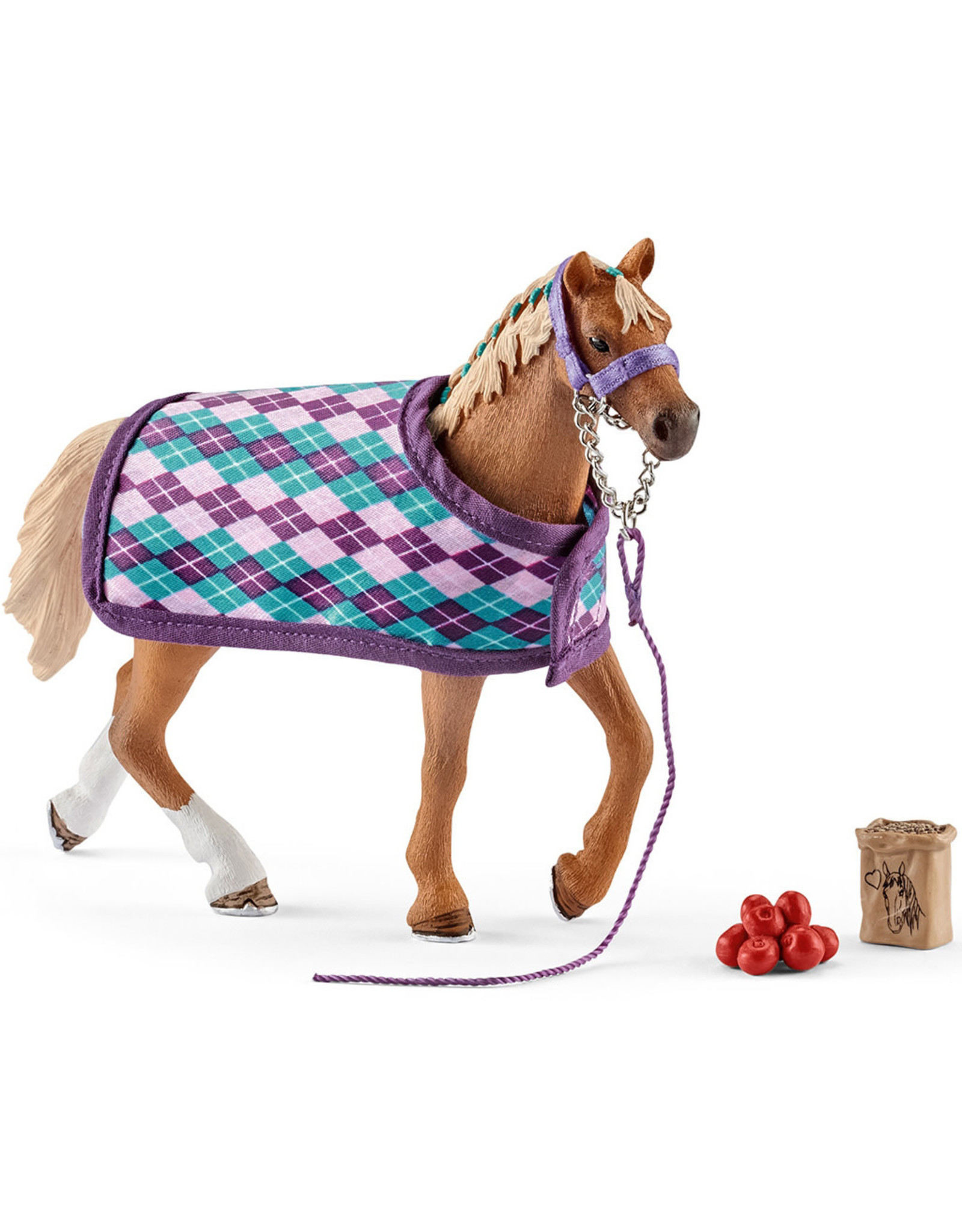 Schleich Schleich Horse Club 42360 Engelse Volbloed met Deken