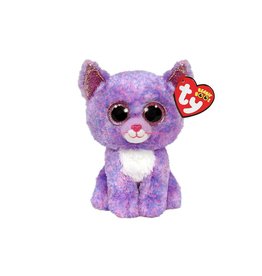 Ty Ty Beanie Boo's Cassidy de Blauw/Roze Kat 15cm