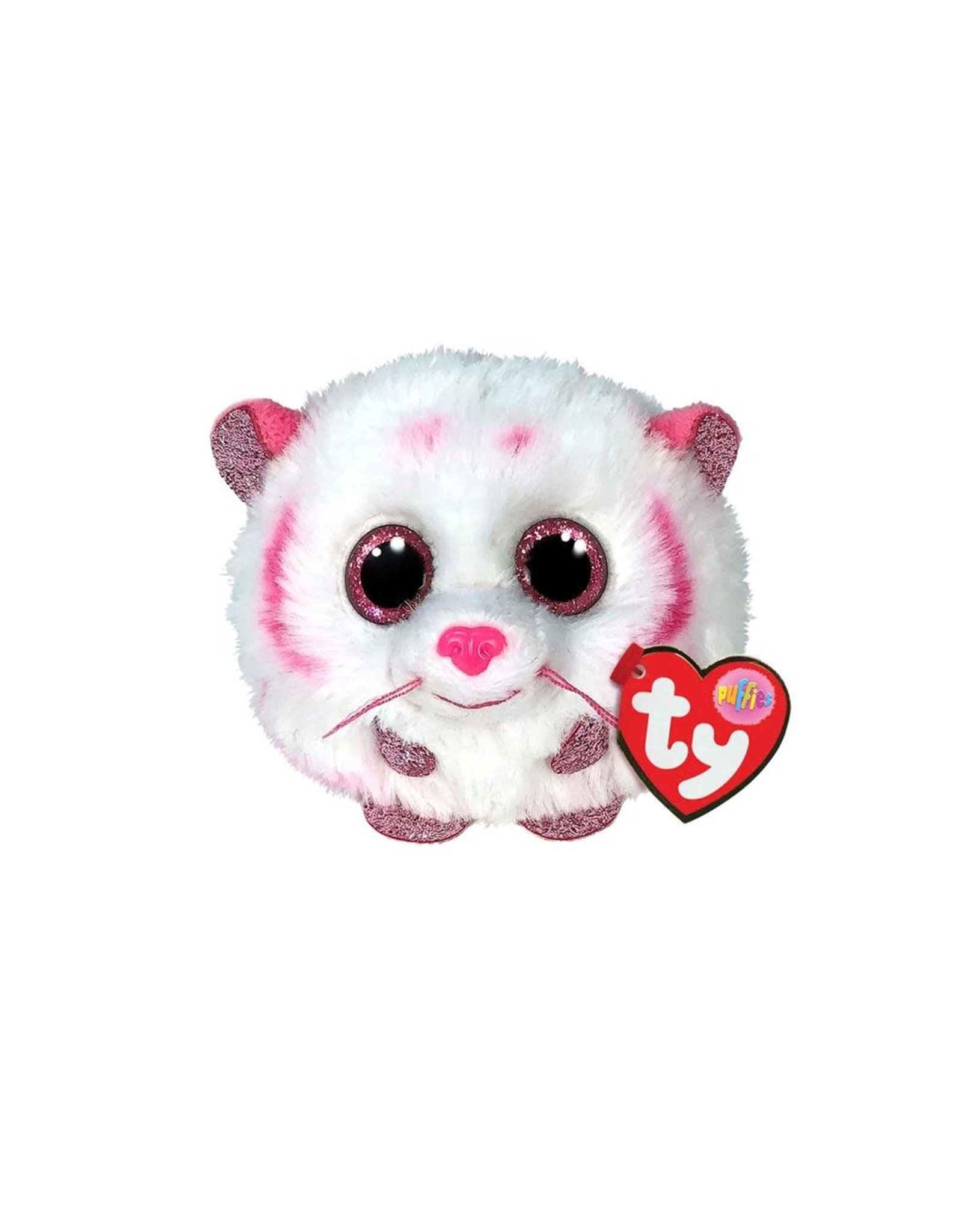 Ty Ty Teeny Puffies Tabor de Wit/Roze Tijger 10cm