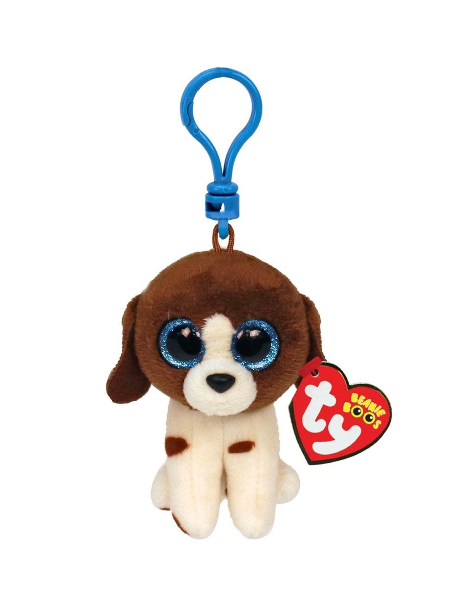 Ty Ty Beanie Boo’s Clip Muddles de Bruin/Witte Hond