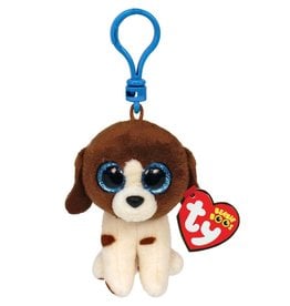 Ty Ty Beanie Boo’s Clip Muddles de Bruin/Witte Hond