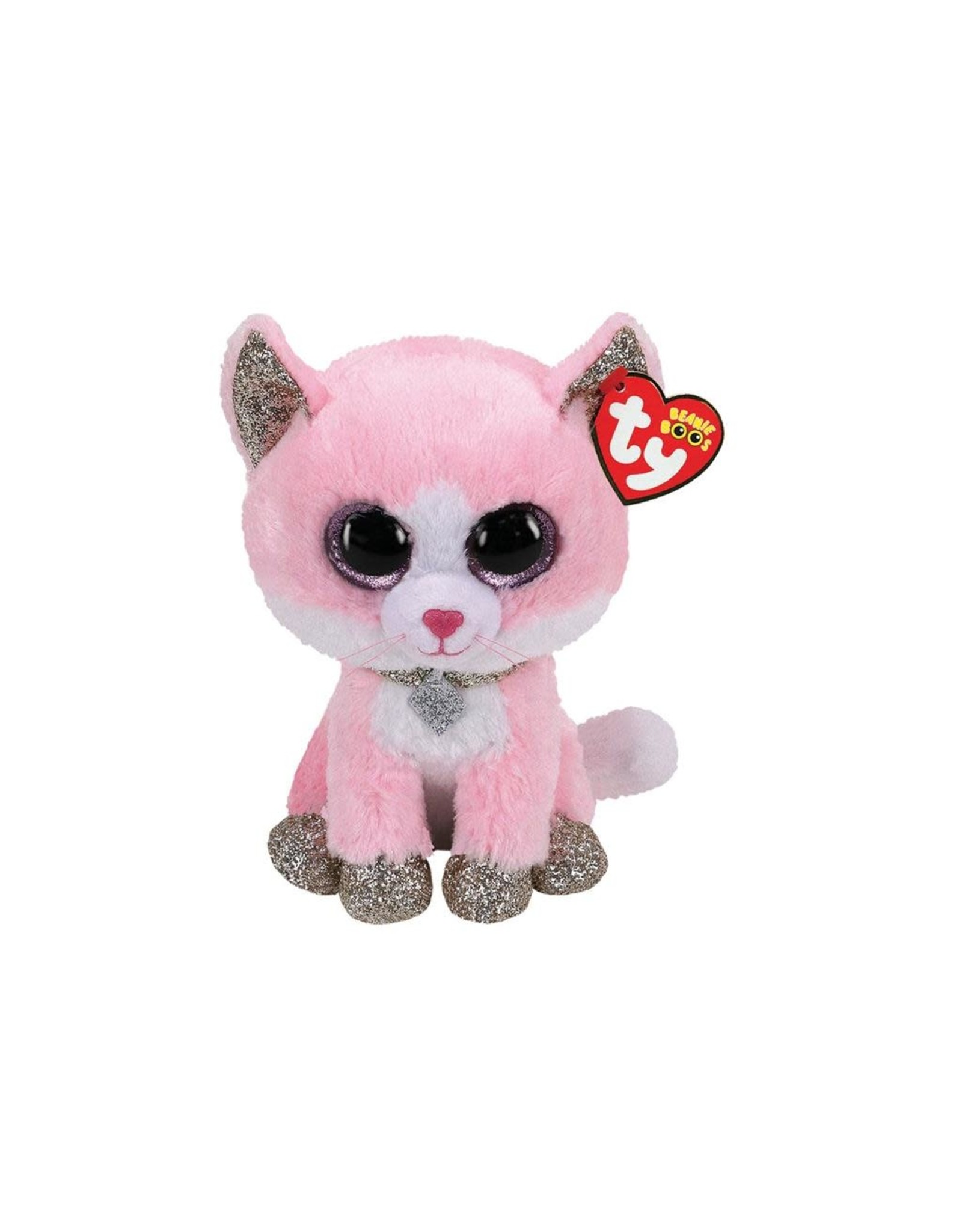 Ty Ty Beanie Boo's Fiona de Roze Kat 15cm