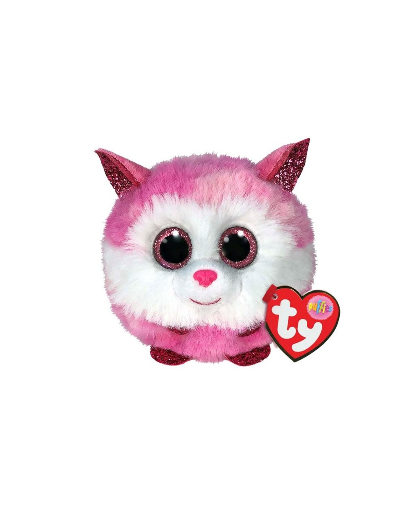 Ty Ty Teeny Puffies Princess de Roze/Witte Husky 10cm