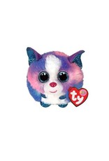 Ty Ty Teeny Puffies Cleo de Blauw/Roze/Witte Husky 10cm