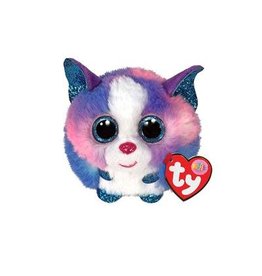 Ty Ty Teeny Puffies Cleo de Blauw/Roze/Witte Husky 10cm