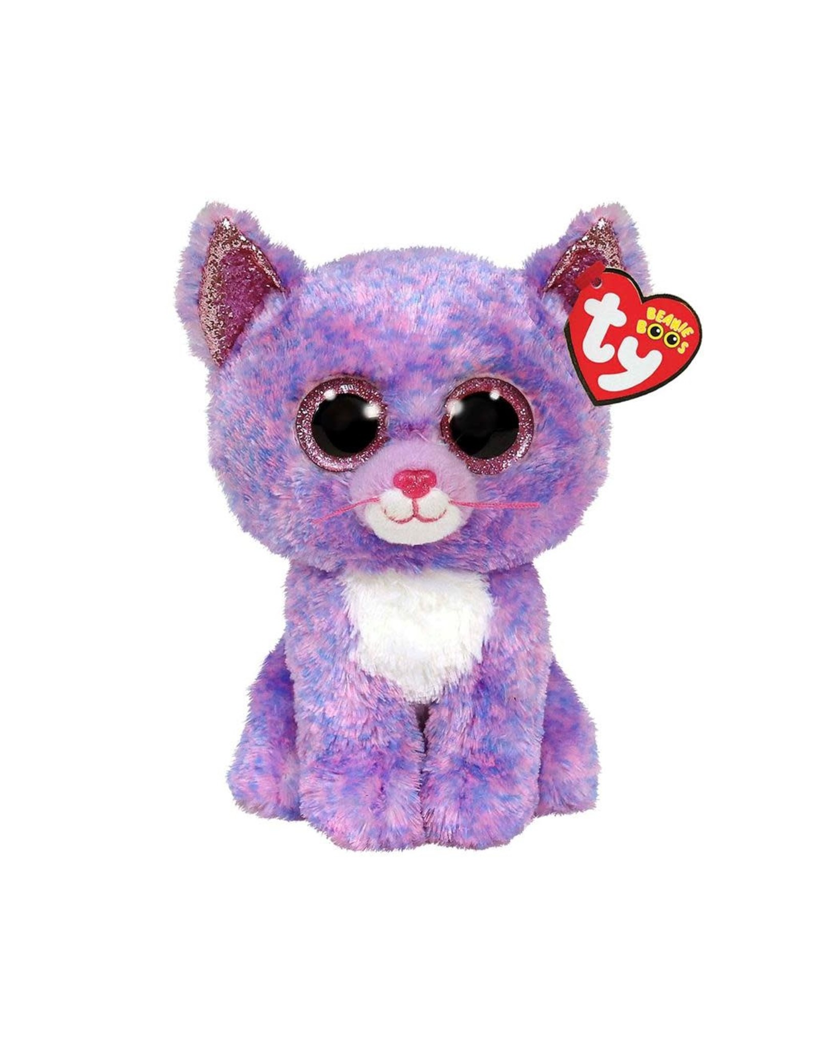 Ty Ty Beanie Buddy Cassidy de Blauw/Roze Kat 24cm