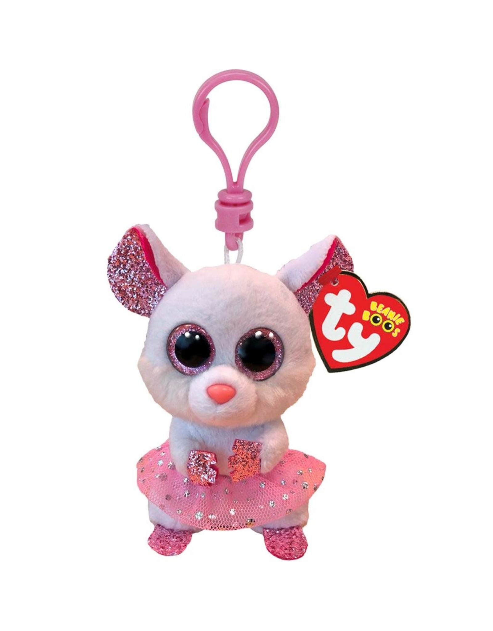 Ty Ty Beanie Boo’s Clip Nina de Roze Muis