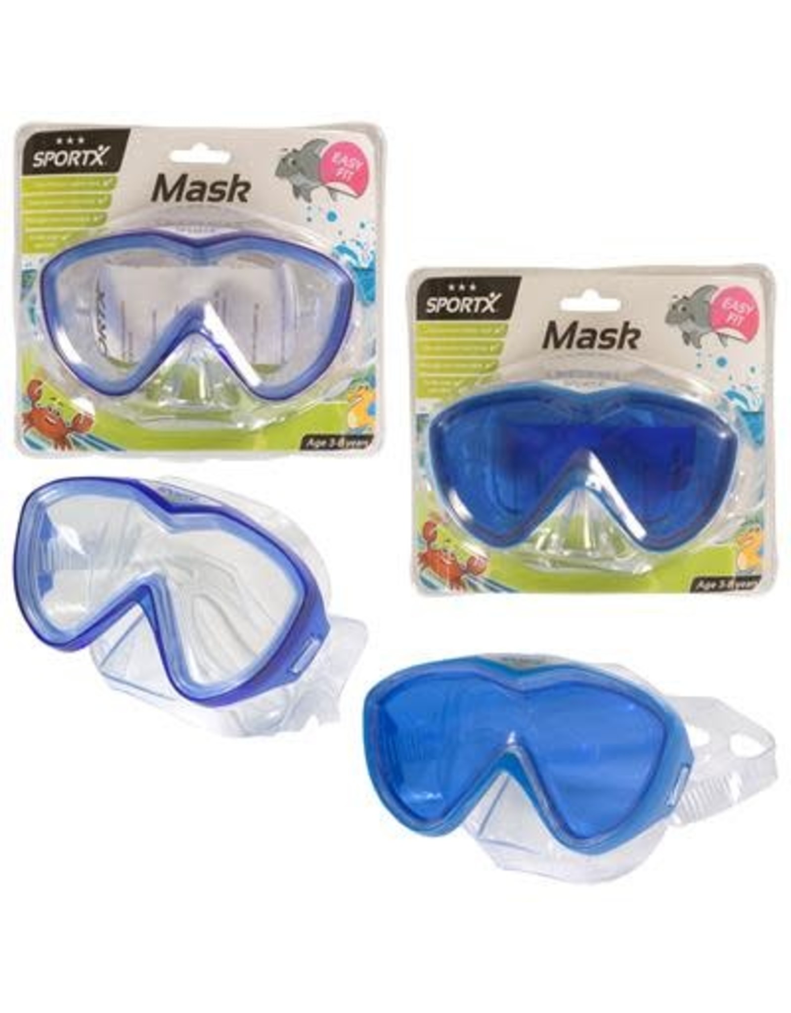 Sportx SportX Kids Zwemmasker *** blauw of roze