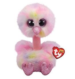 Ty Ty Beanie Buddy Avery  de Pastelkleurige Struisvogel 24cm