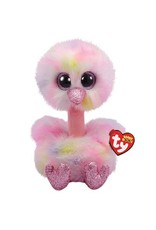 Ty Ty Beanie Buddy Avery  de Pastelkleurige Struisvogel 24cm