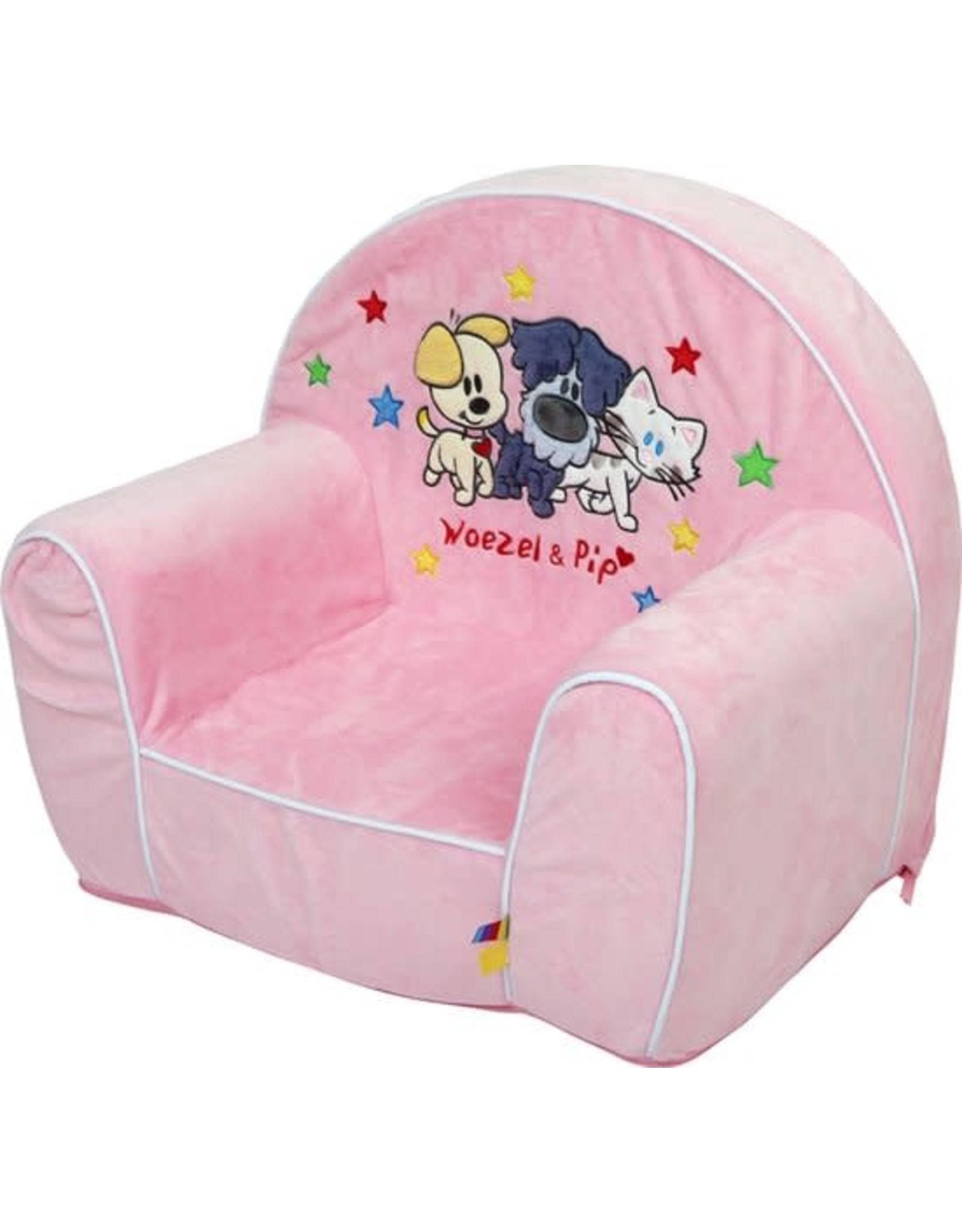 ergens motto Wonen Kinderfauteuil Roze Woezel&Pip - Marja's Shop