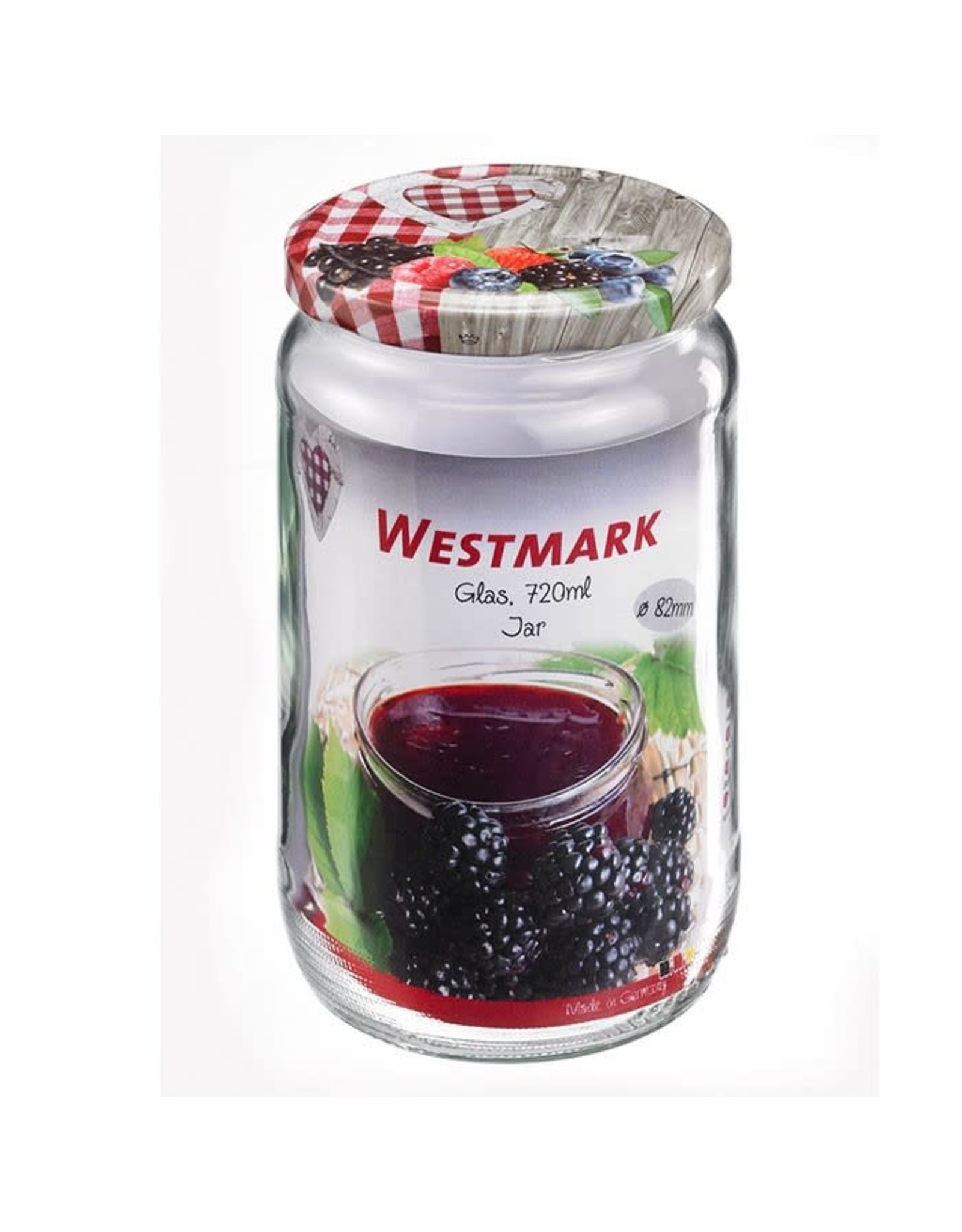 Westmark Westmark Glas Rond met Schroefdeksel Assorti  (720 ml, ø 82 mm)