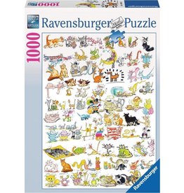 Ravensburger Ravensburger Puzzel  193912 101 Katten en 1 Muis (1000 stukjes)