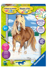 Ravensburger Ravensburger Schilderen op Nummer 289240 Paard in de Sneeuw Ravensburger Ravensburger Schilderen op Nummer 289240 Paard in de Sneeuw
