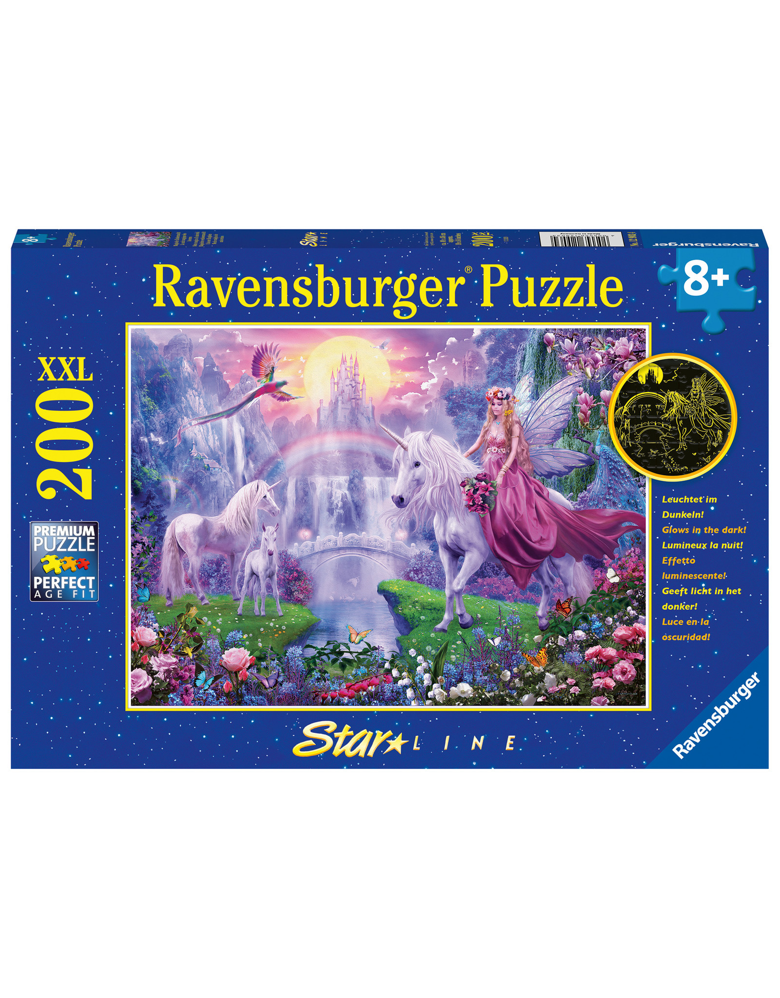 Ravensburger Ravensburger Puzzel 129034 Magische Eenhoornnacht (200 XXL Stukjes)