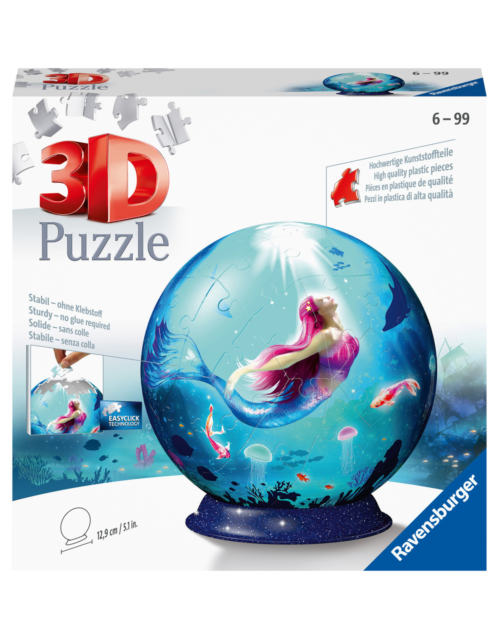 Ravensburger Ravensburger 3D Puzzleball 112500 Enchanting Mermaids (72 Stukjes)