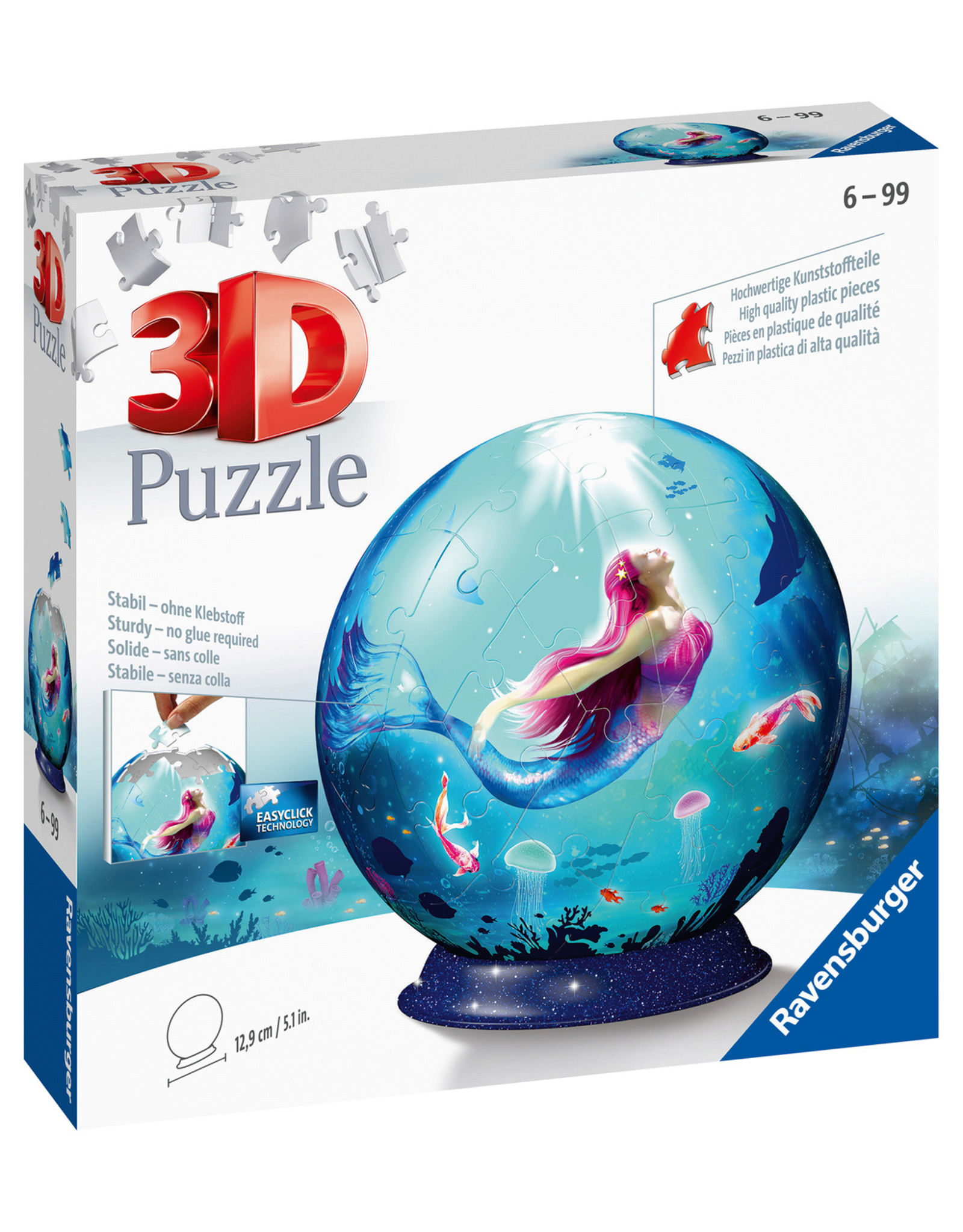 Ravensburger Ravensburger 3D Puzzleball 112500 Enchanting Mermaids (72 Stukjes)