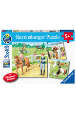 Ravensburger Ravensburger Puzzel 051298 Een Dag op de Manege (3x49 Stukjes)