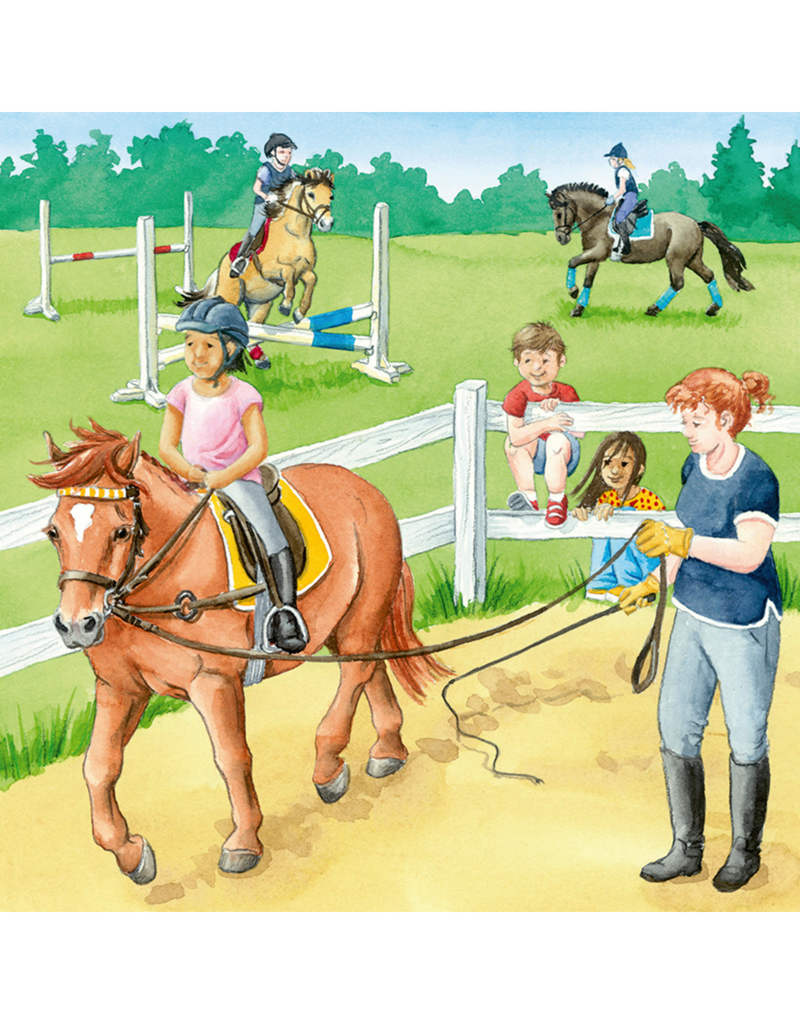 Ravensburger Ravensburger Puzzel 051298 Een Dag op de Manege (3x49 Stukjes)