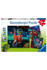 Ravensburger Ravensburger Puzzel 051274 Dinosauriërs in de Ruimte (3x49 Stukjes)