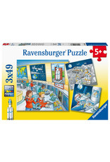 Ravensburger Ravensburger Puzzel 050888 Op Ruimtevaartmissie met Tom en Mia (3x49 Stukjes)