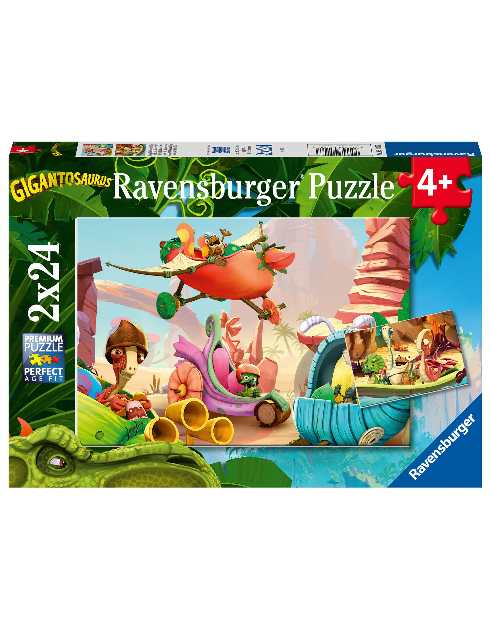 Ravensburger Ravensburger Puzzel 051267 Rocky, Bill, Mazu et Tiny (2x24 Stukjes)
