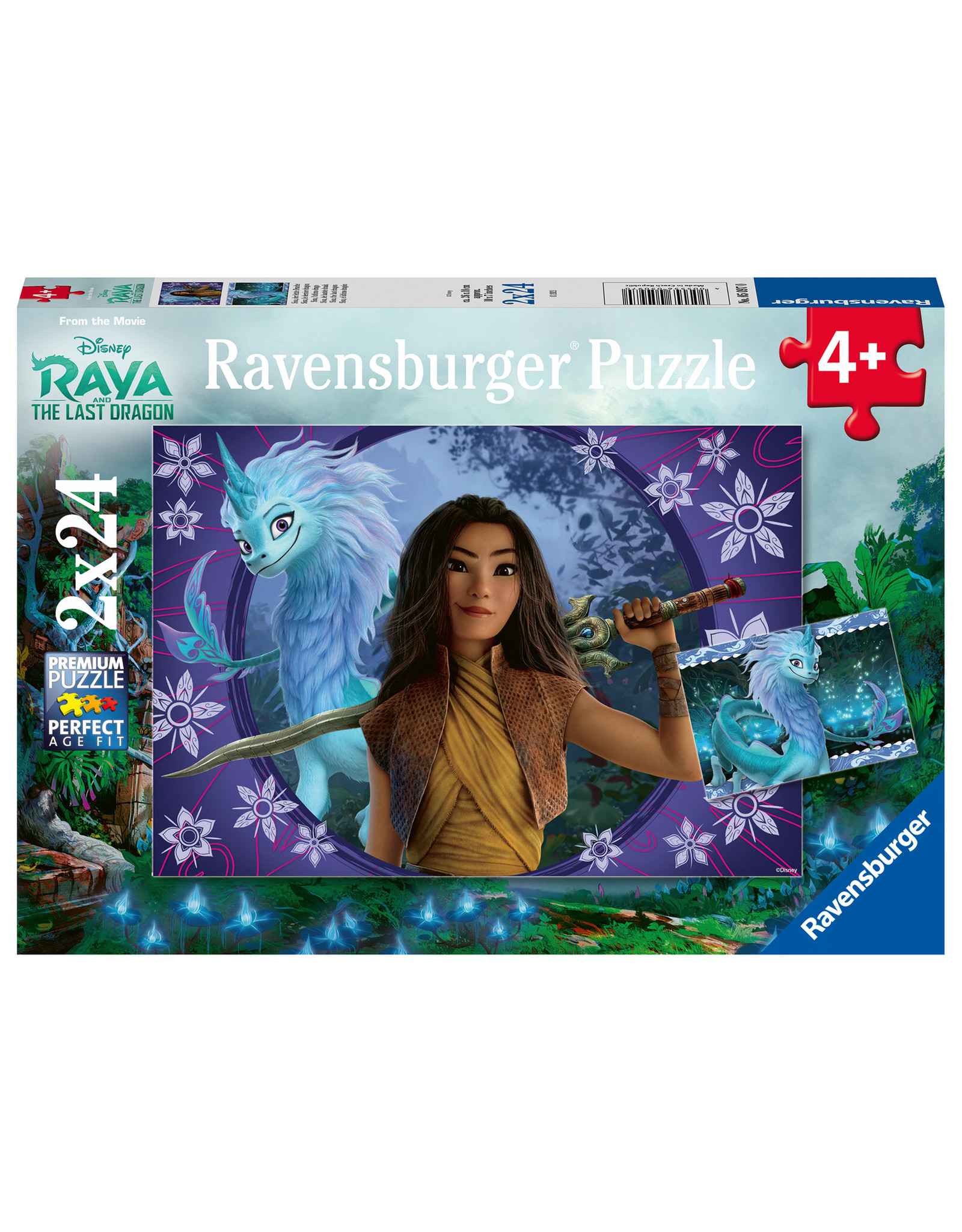 Ravensburger Ravensburger Puzzel 050970 Disney Raya Sisu, de Laatste Draak (2x24 Stukjes)