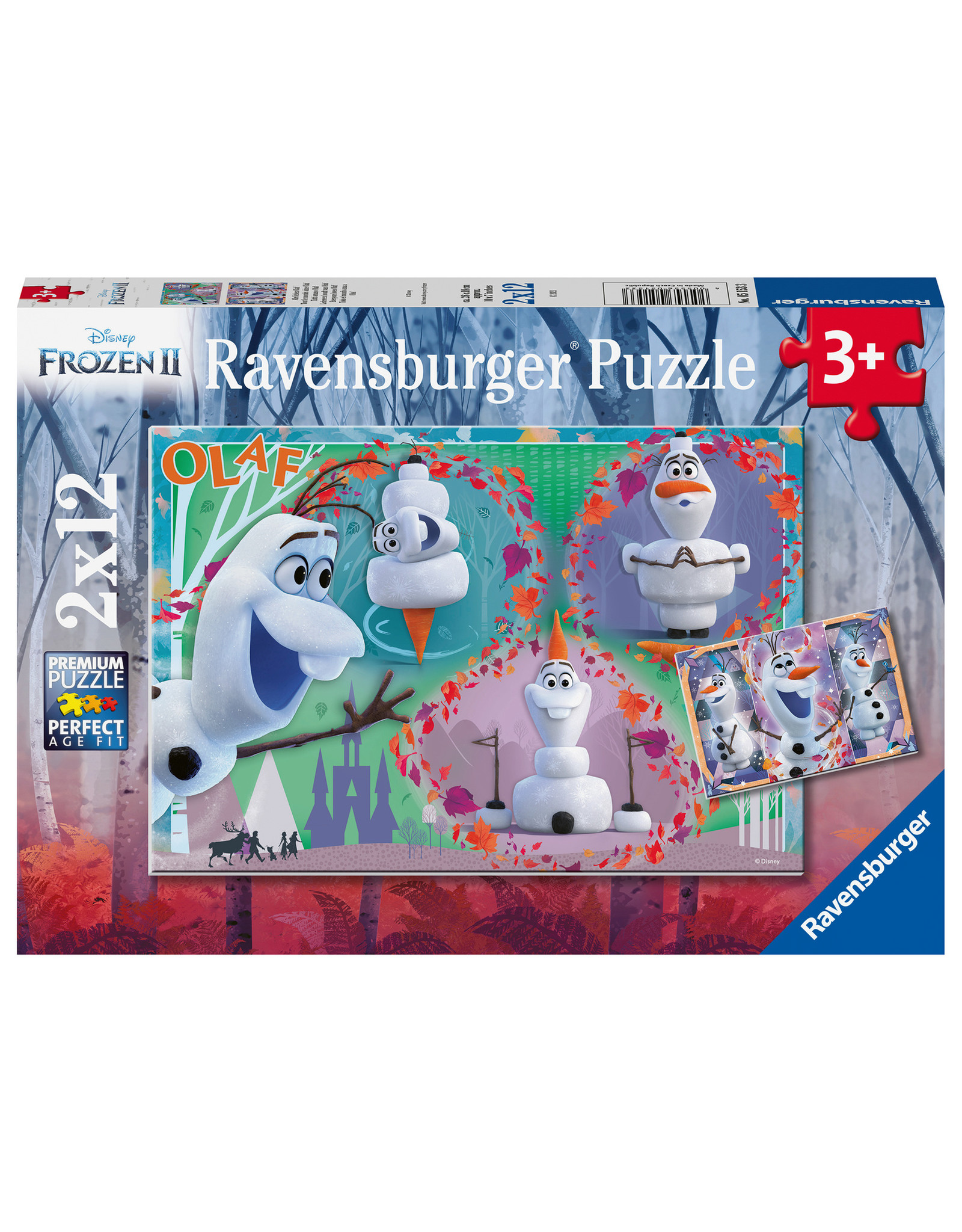 Ravensburger Ravensburger Puzzel 051533 Disney Frozen Iedereen Houdt van Olaf (2x12 Stukjes)