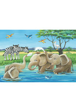 Ravensburger Ravensburger Puzzel 050956 Jonge dieren uit de Hele Wereld (2x12 Stukjes)