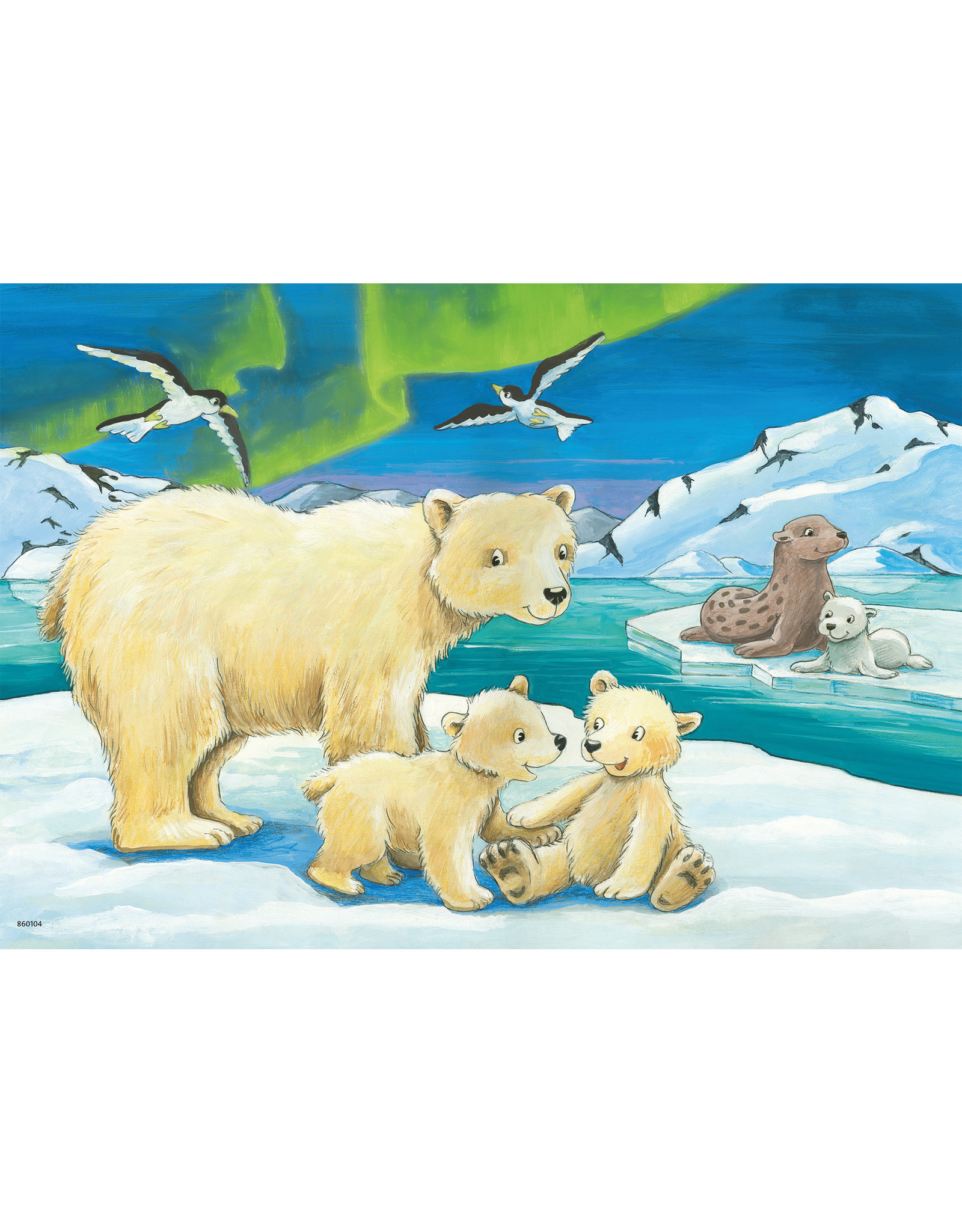 Ravensburger Ravensburger Puzzel 050956 Jonge dieren uit de Hele Wereld (2x12 Stukjes)