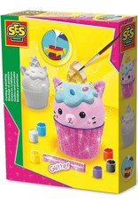 SES Creative SES Creative Gips Gieten en Schilderen Cupcake Kat SES Creative SES Creative Gips Gieten en Schilderen Cupcake Kat
