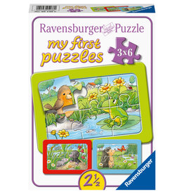 Ravensburger Ravensburger Puzzel 051380 My First Puzzels Kleine Dieren in de Tuin (3x6 Stukjes)