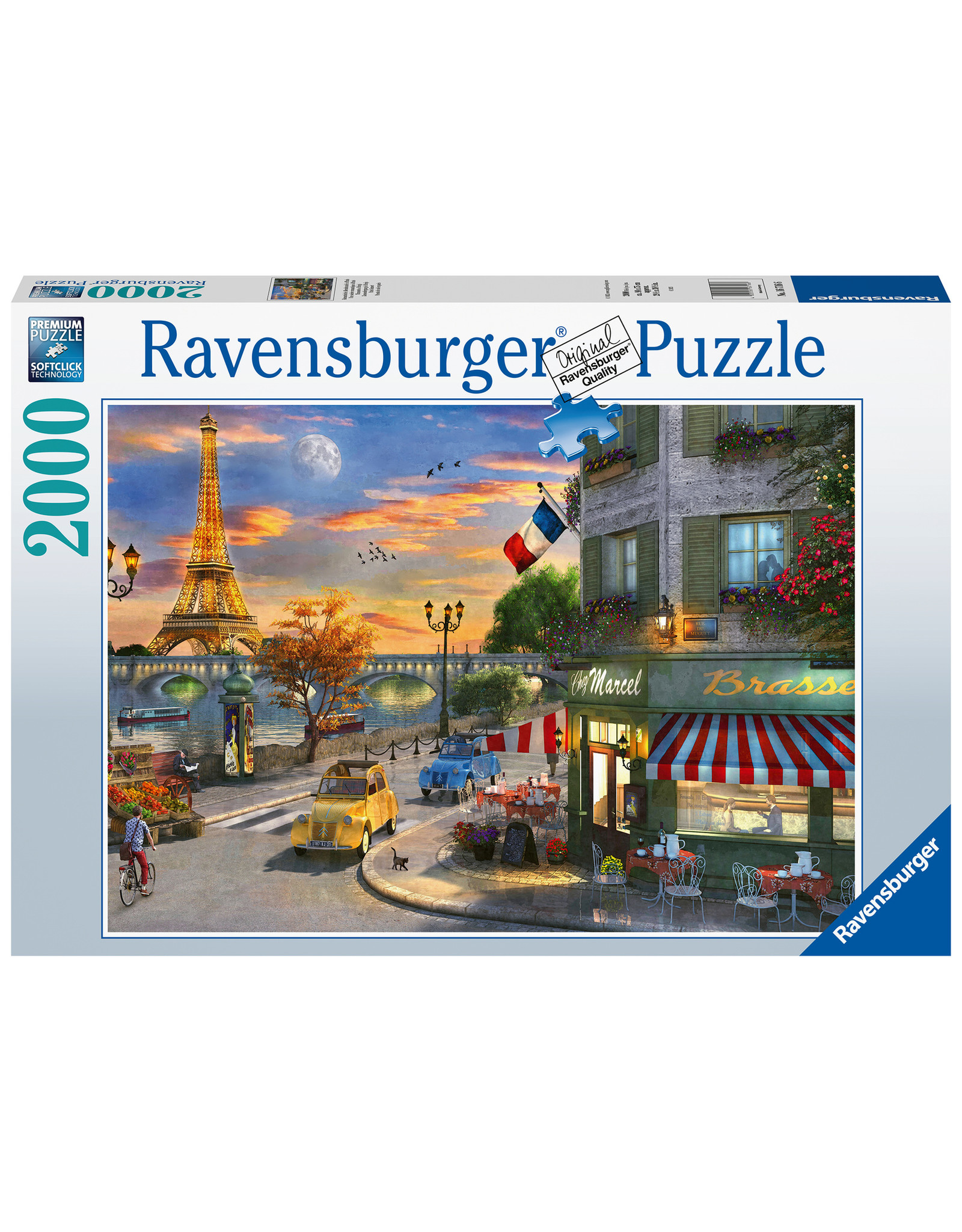 Ravensburger Ravensburger Puzzel 167166 Romantische Avond in Parijs (2000 Stukjes)