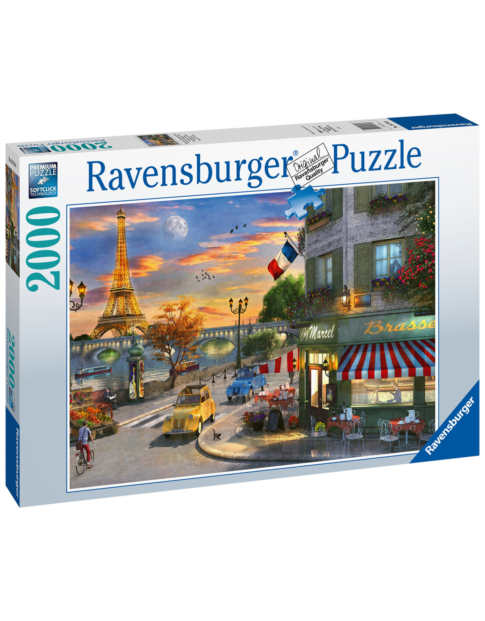 Ravensburger Ravensburger Puzzel 167166 Romantische Avond in Parijs (2000 Stukjes)