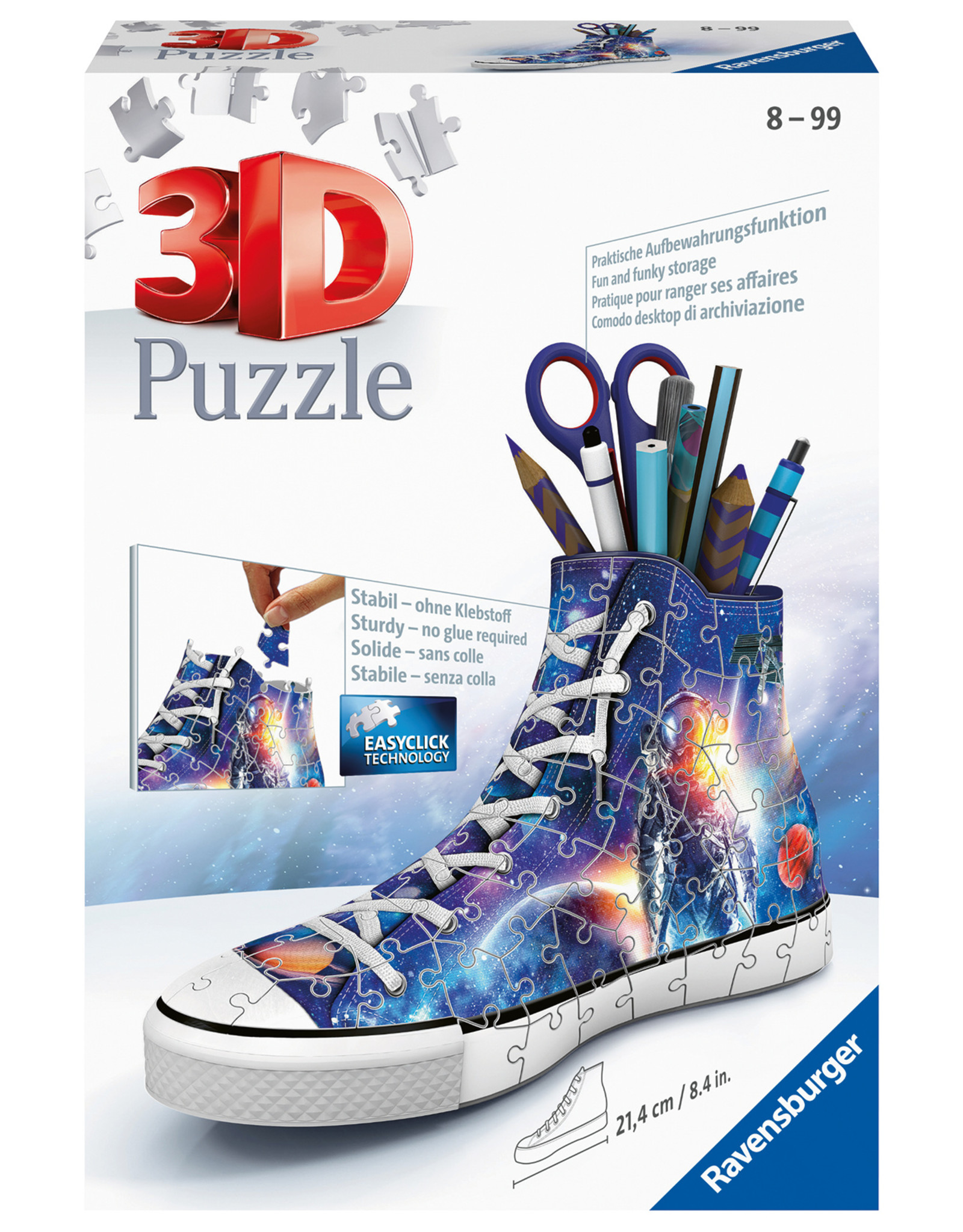 Ravensburger Ravensburger 3D Puzzel 112517 Sneaker Astronauts / Galaxy (108 Stukjes)