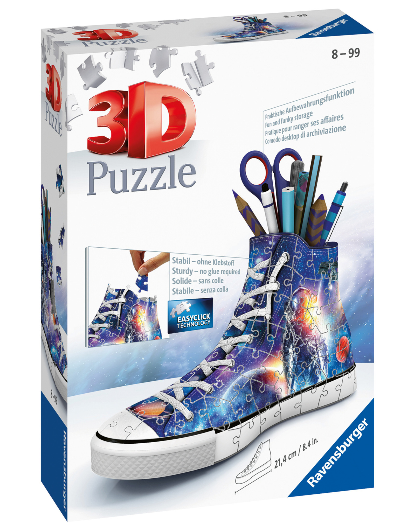 Ravensburger Ravensburger 3D Puzzel 112517 Sneaker Astronauts / Galaxy (108 Stukjes)