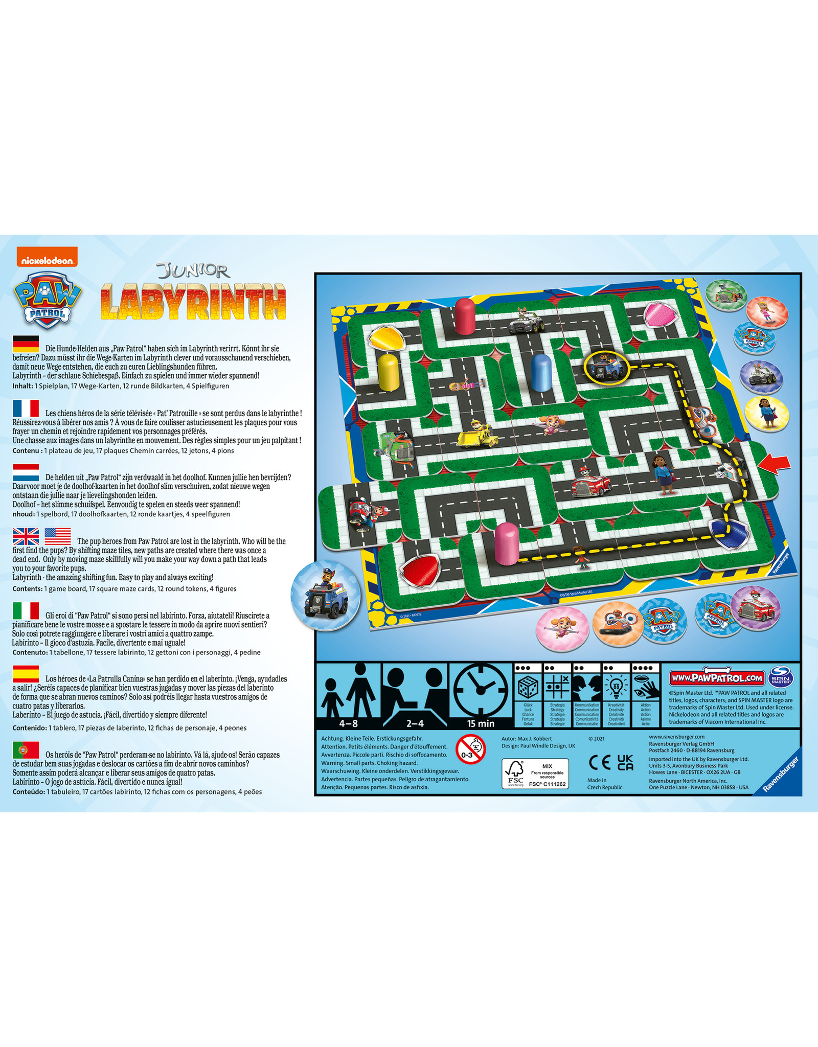 Ravensburger Ravensburger 207992 Paw Patrol junior labyrinth – Bordspel