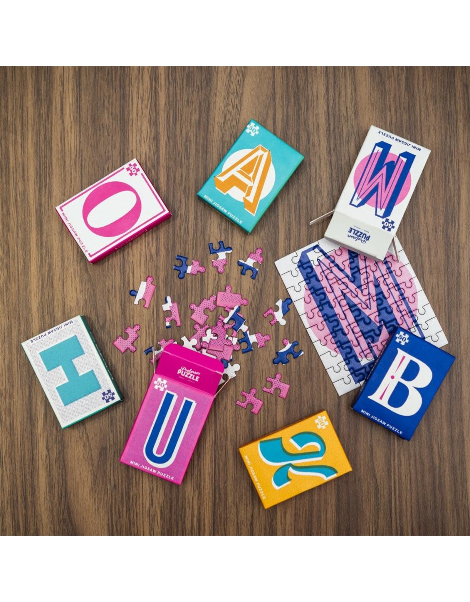 Professor Puzzle LeTTerJiG - Mini Jigsaw Puzzle 50 stukjes