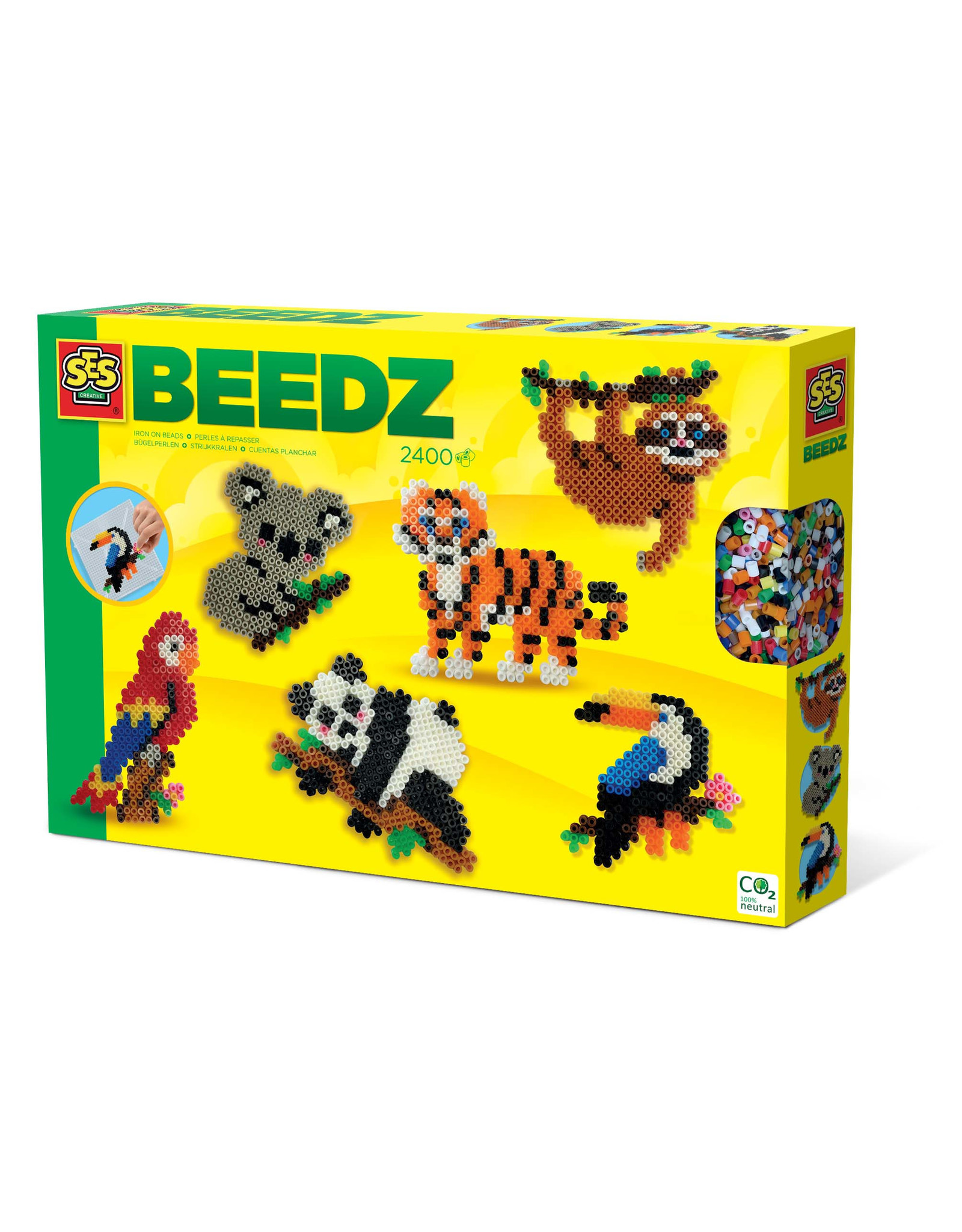 SES Creative SES Creative Beedz 06303 Strijkkralen - Jungle Dieren