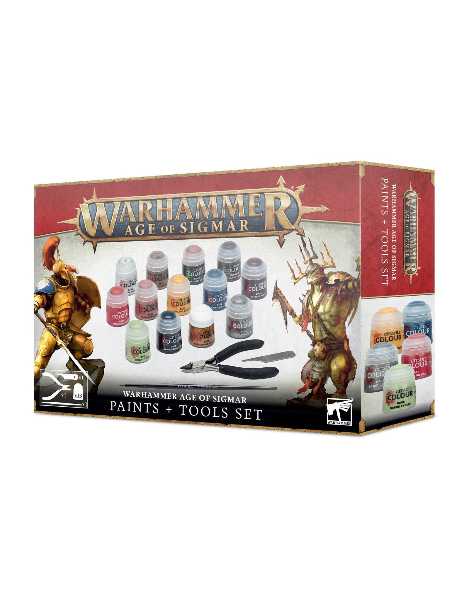 Citadel Warhammer Age of Sigmar Paints + Tools Set