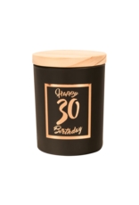 Kleine Geurkaars Rosé/Zwart - 30 Jaar
