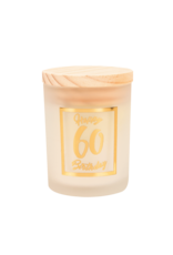 Kleine Geurkaars Goud/Wit - 60 Jaar