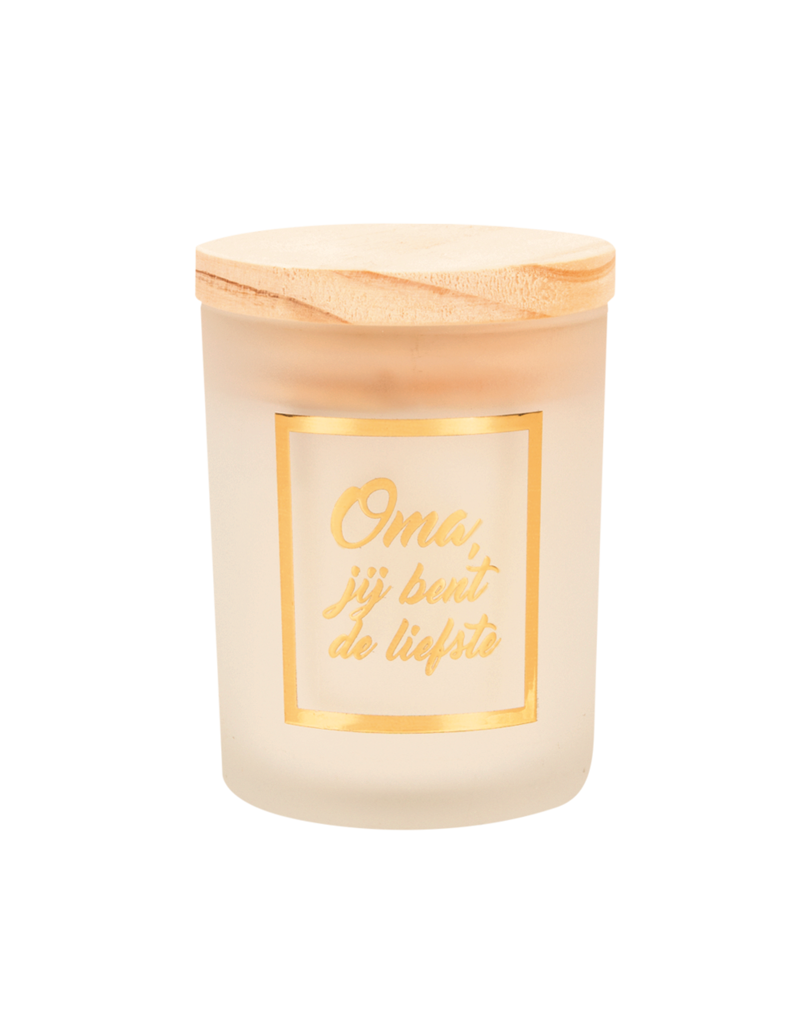Kleine Geurkaars Goud/Wit - Oma