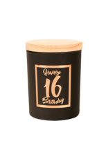 Kleine Geurkaars Rosé/Zwart - 16 Jaar