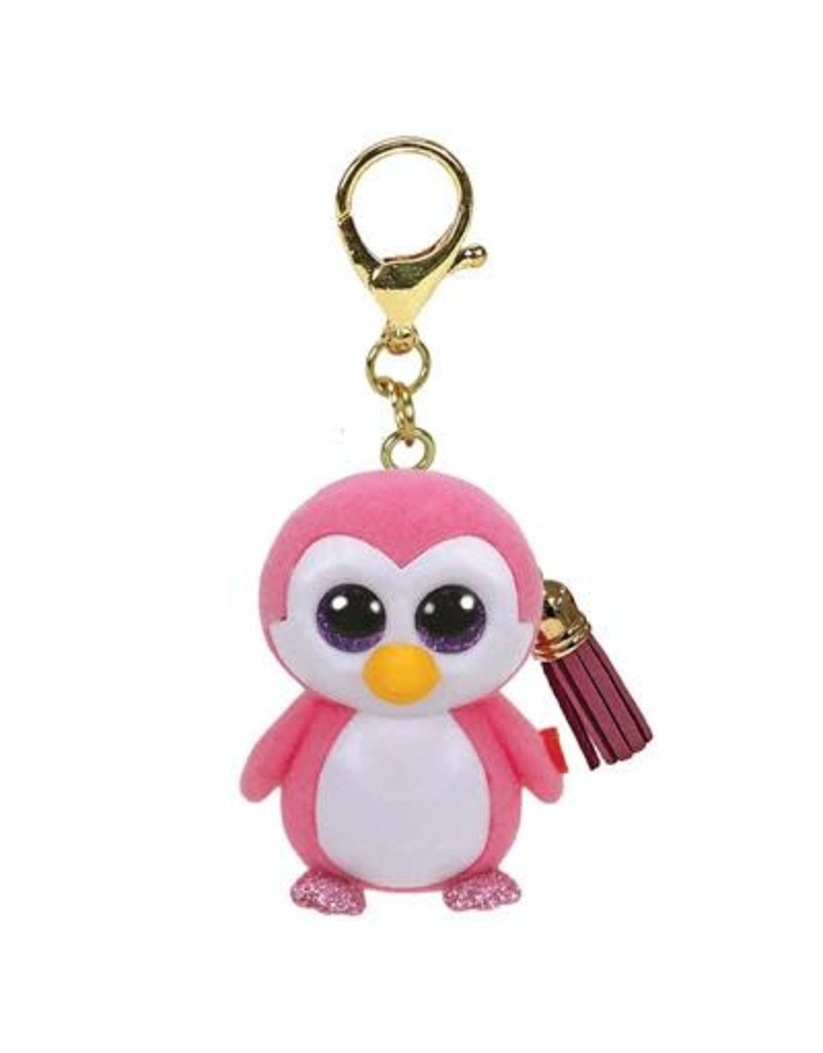 Ty Ty Mini Boo's Clip Gilder de roze met witte Pinguin 9cm