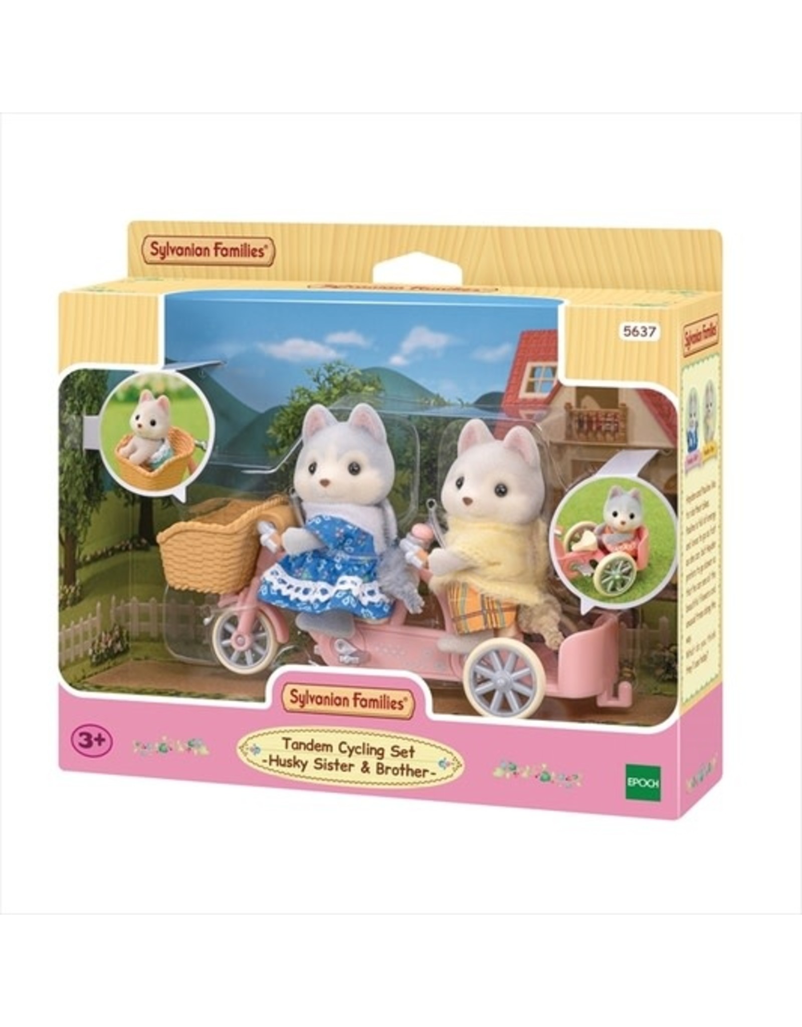 Sylvanian Families Sylvanian Families 5637 Tandem Fiets Set - Husky Zus & Broer